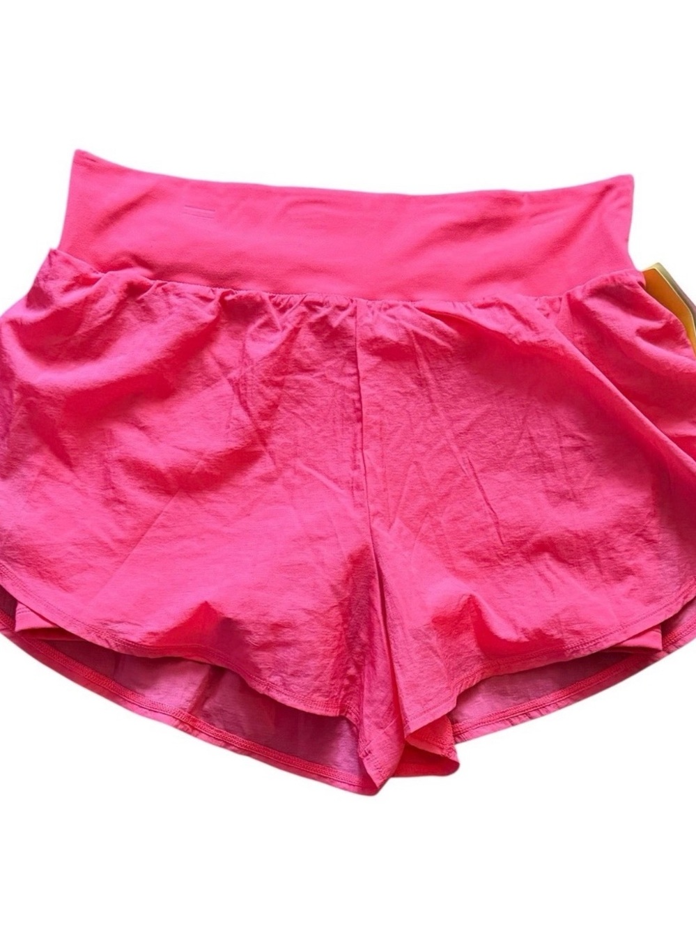 All in Motion Women's Woven High-Rise 2-in1 Run Shorts 3" Berry Pink Size XL D40